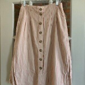Madewell Patio Button-Front skirt